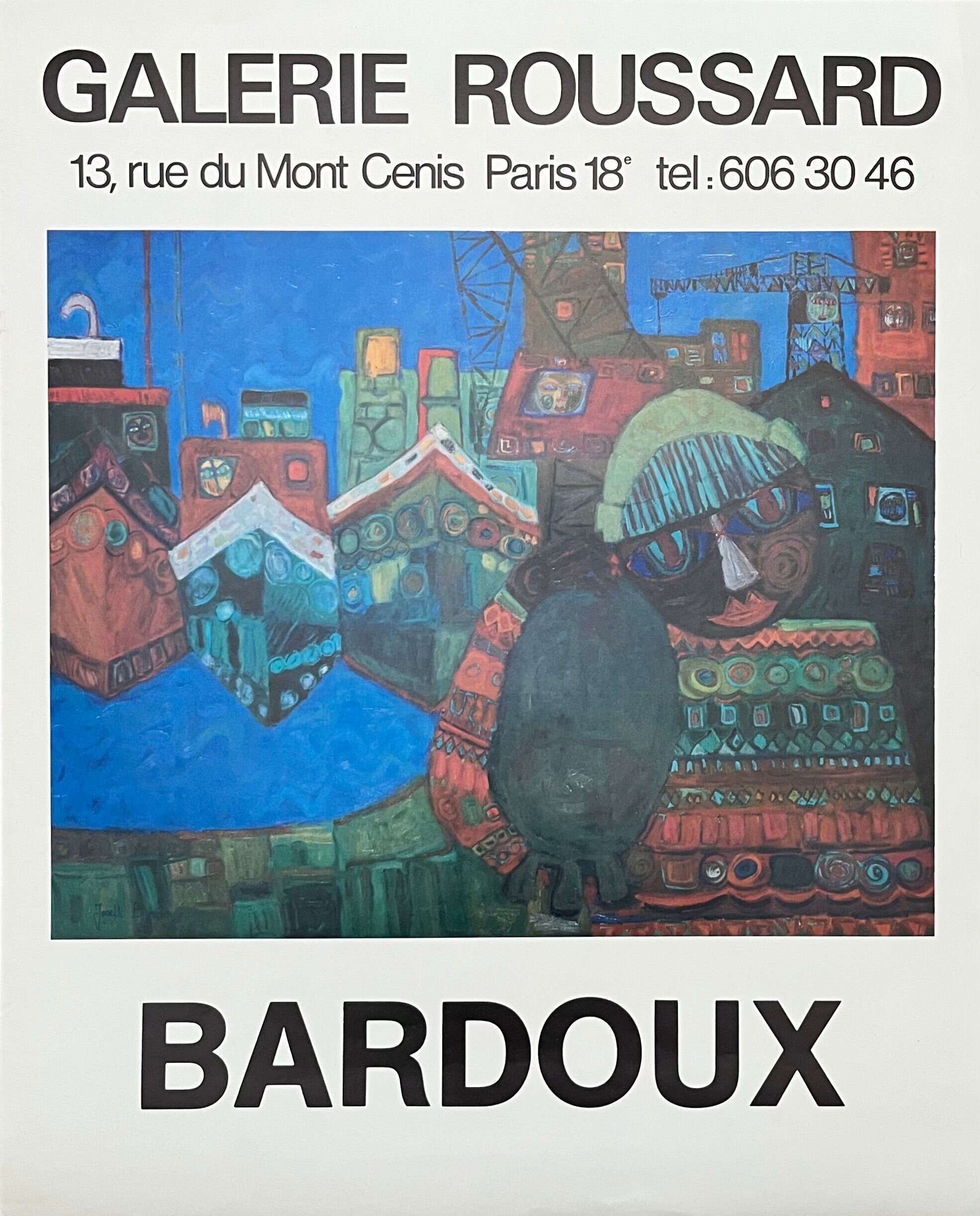 Bardoux original art poster - 19.3"×24.0" (49×61cm)