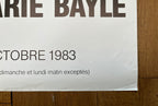 Luc Marie Bayle original exhibition poster - 19.3"×27.4" (49×69.5cm)