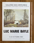 Luc Marie Bayle original exhibition poster - 19.3"×27.4" (49×69.5cm)