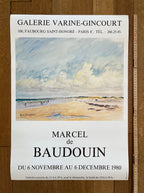 Marcel de Baudouin original exhibition poster - 19.3"×27.2" (49×69cm)