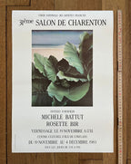 Michelle Battut & Rosette Bir original exhibition poster - 14.2"×20.1" (36×51cm)