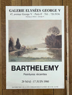 Gerard Barthelemy original art poster - 19.3"×27.2" (49×69cm)