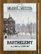 Gerard Barthelemy original art poster - 19.3"×27.2" (49×69cm)
