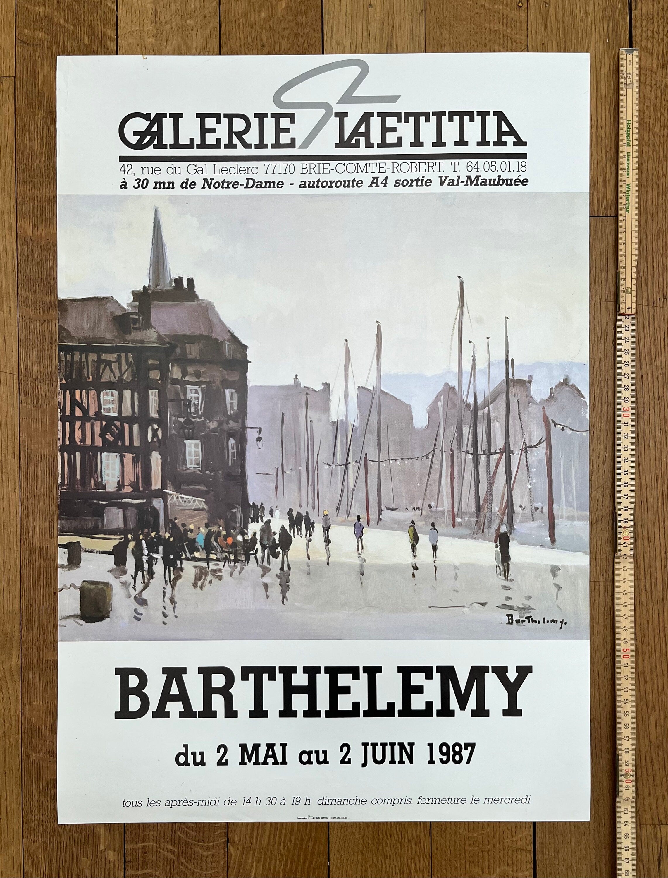 Gerard Barthelemy original art poster - 19.3"×27.2" (49×69cm)