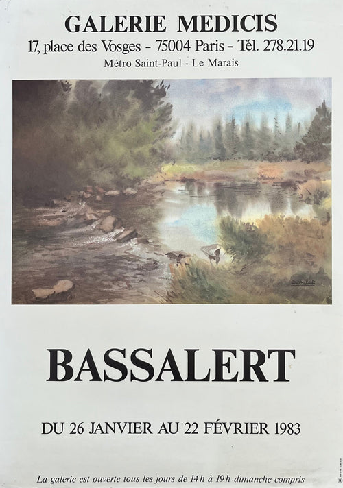 Bassalert original art poster - 19.3"×27.2" (49×69cm)