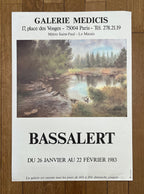 Bassalert original art poster - 19.3"×27.2" (49×69cm)