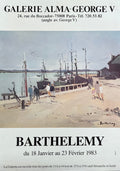 Gerard Barthelemy original art poster - 19.3"×27.2" (49×69cm)