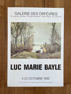 Luc Marie Bayle original exhibition poster - 19.3"×27.4" (49×69.5cm)