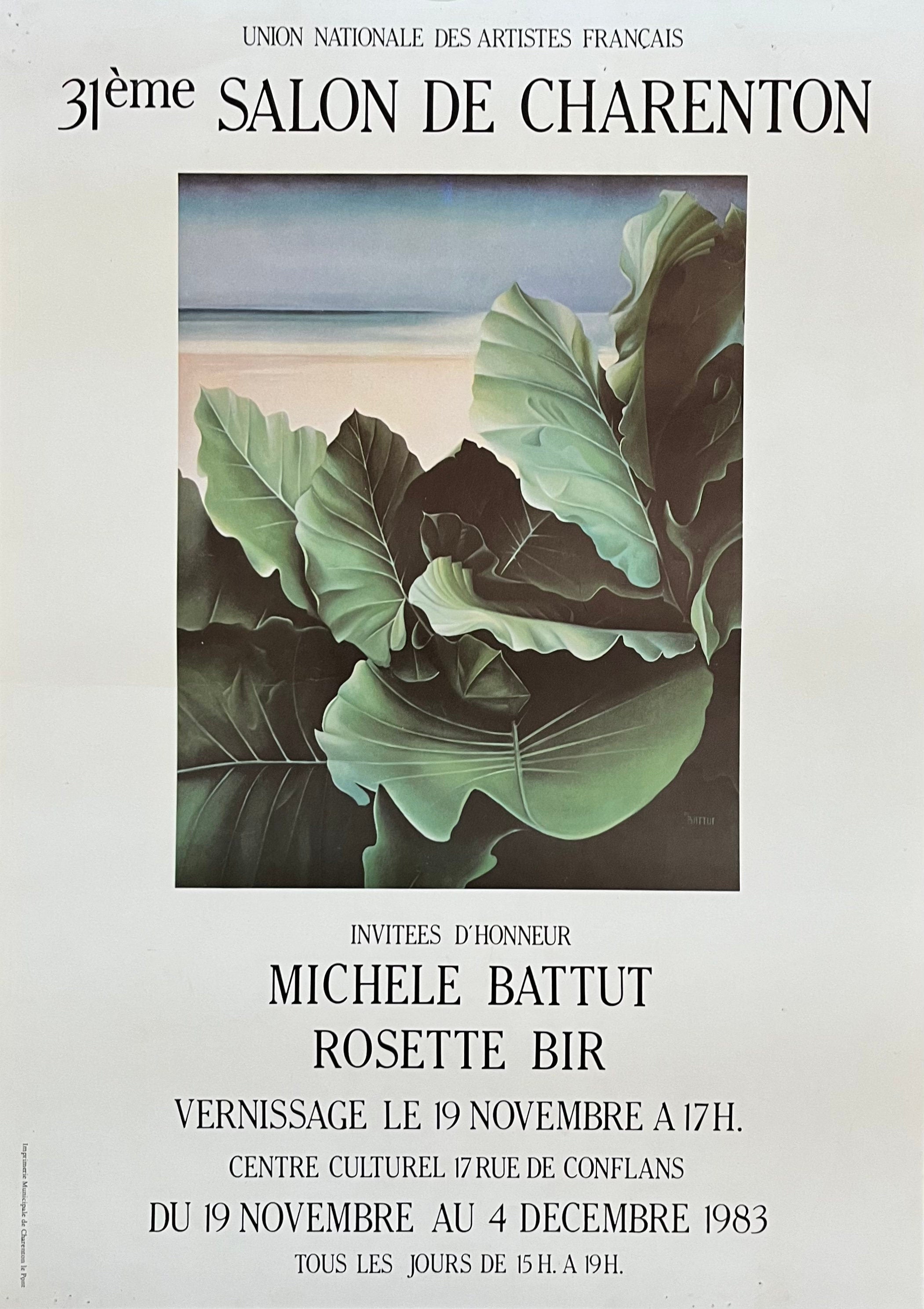 Michelle Battut & Rosette Bir original exhibition poster - 14.2"×20.1" (36×51cm)