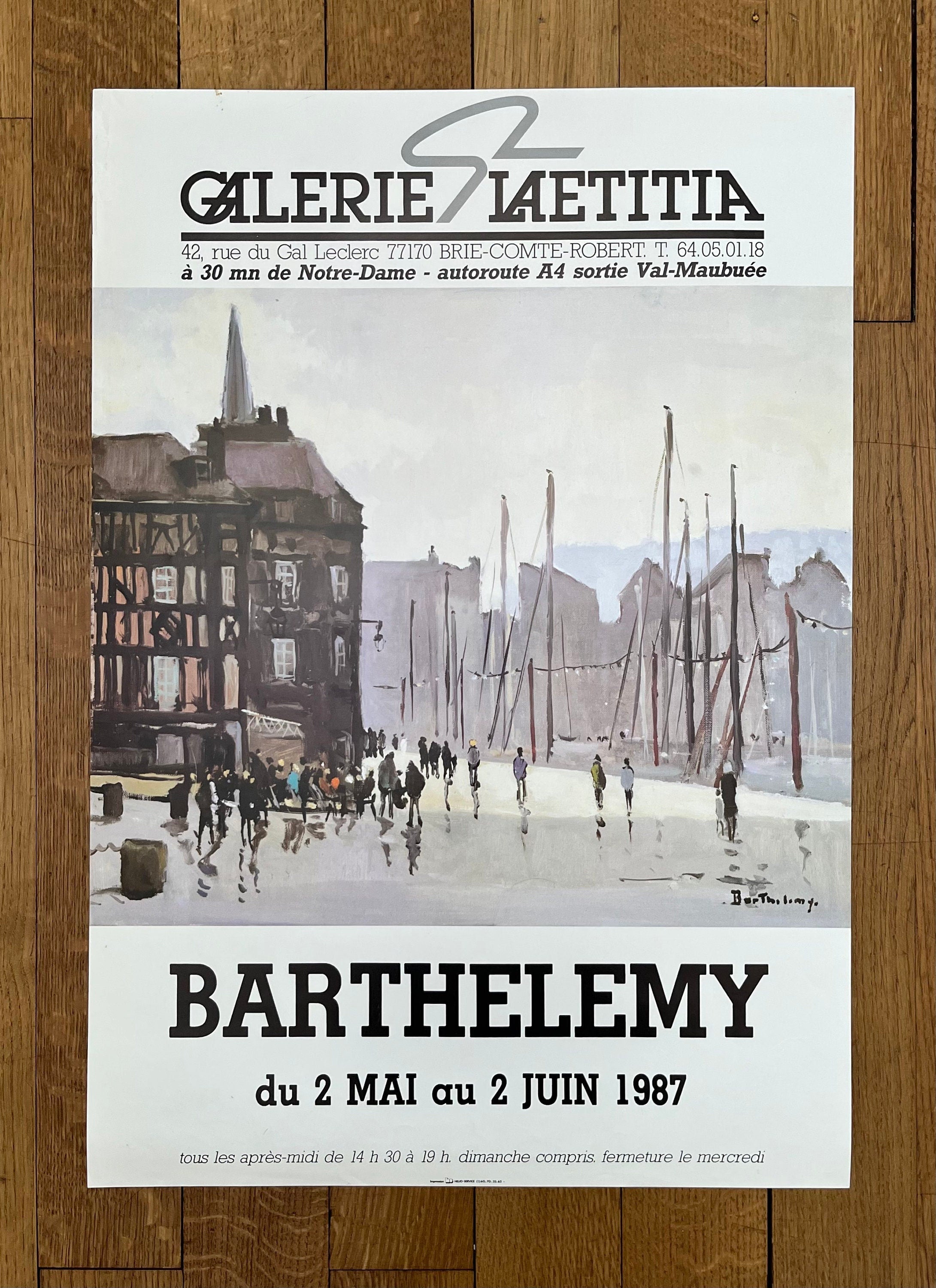 Gerard Barthelemy original art poster - 19.3"×27.2" (49×69cm)