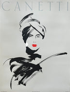 Michel Canetti original art poster - 26.0"×33.9" (66×86cm)