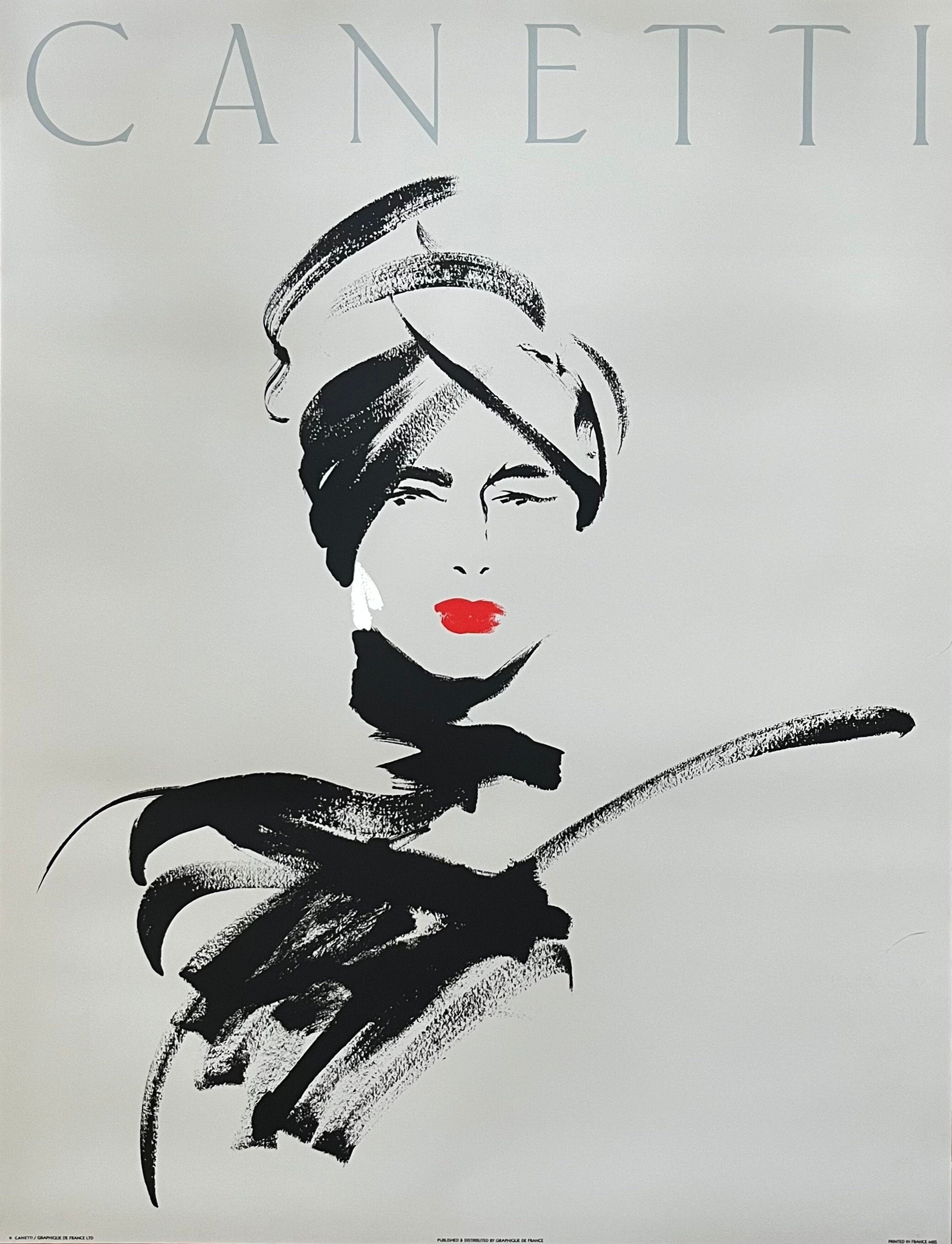 Michel Canetti original art poster - 26.0"×33.9" (66×86cm)