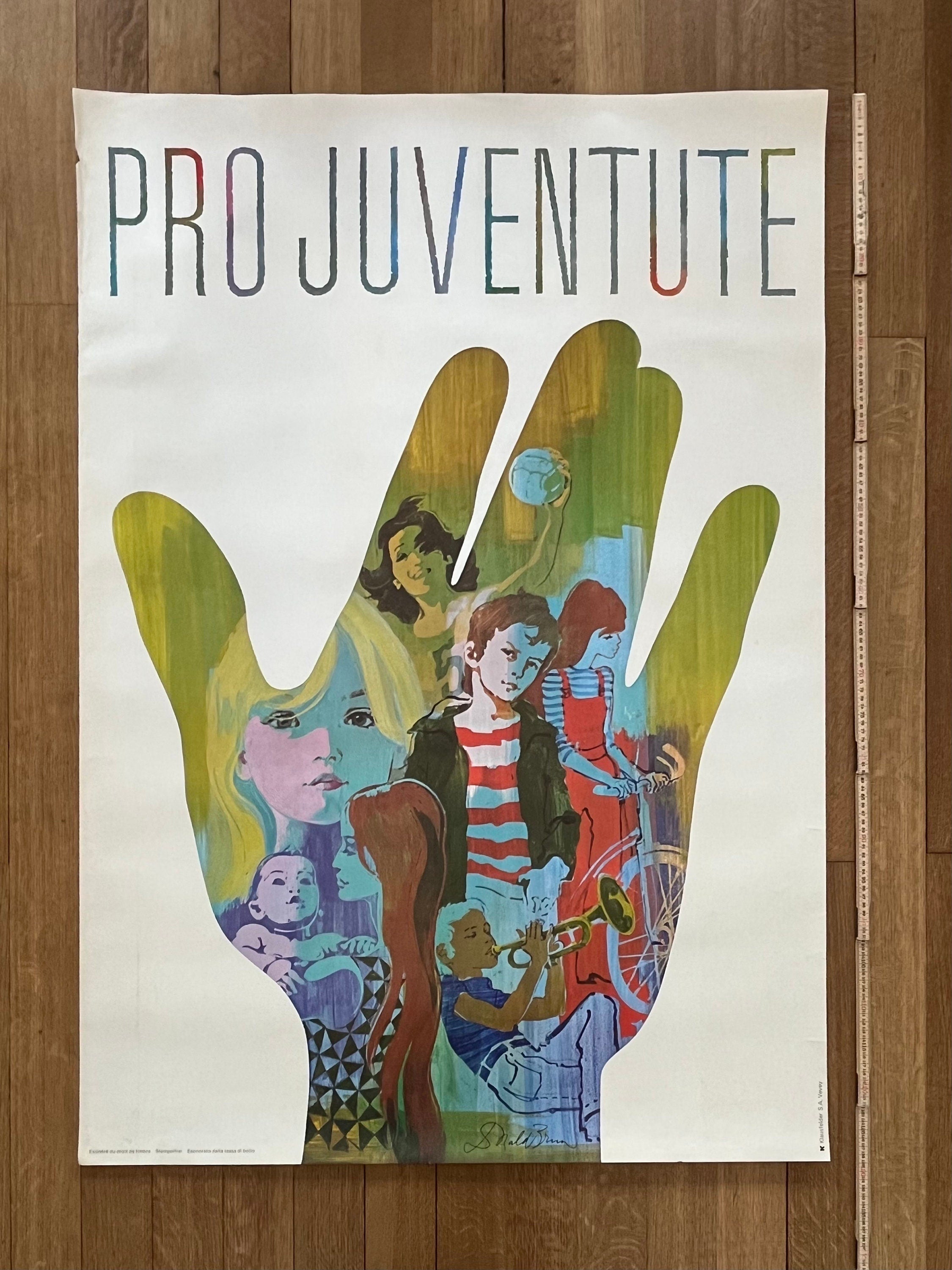Pro Juventute Original-Kunstposter - 90,5 × 128 cm
