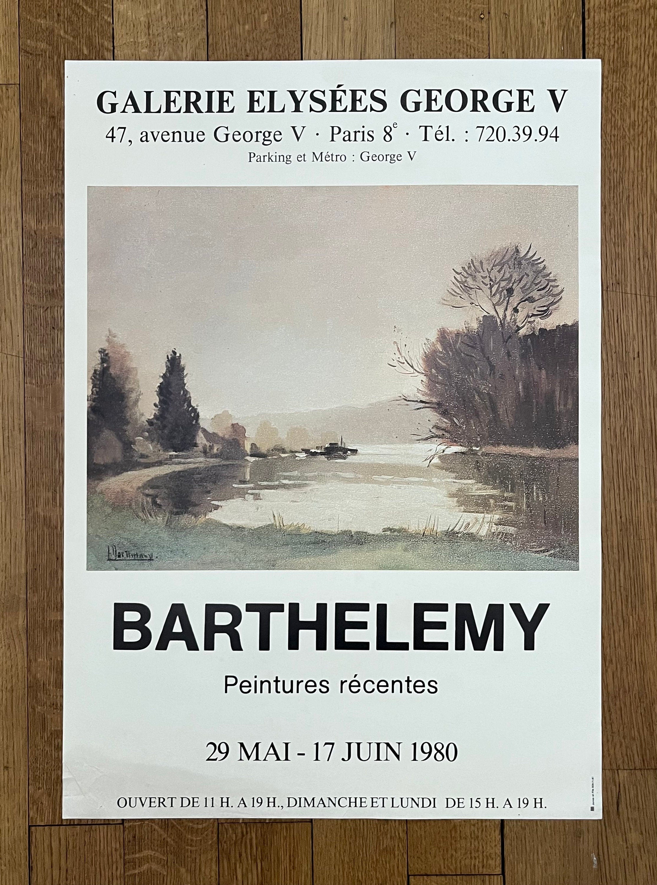Gerard Barthelemy original art poster - 19.3"×27.2" (49×69cm)