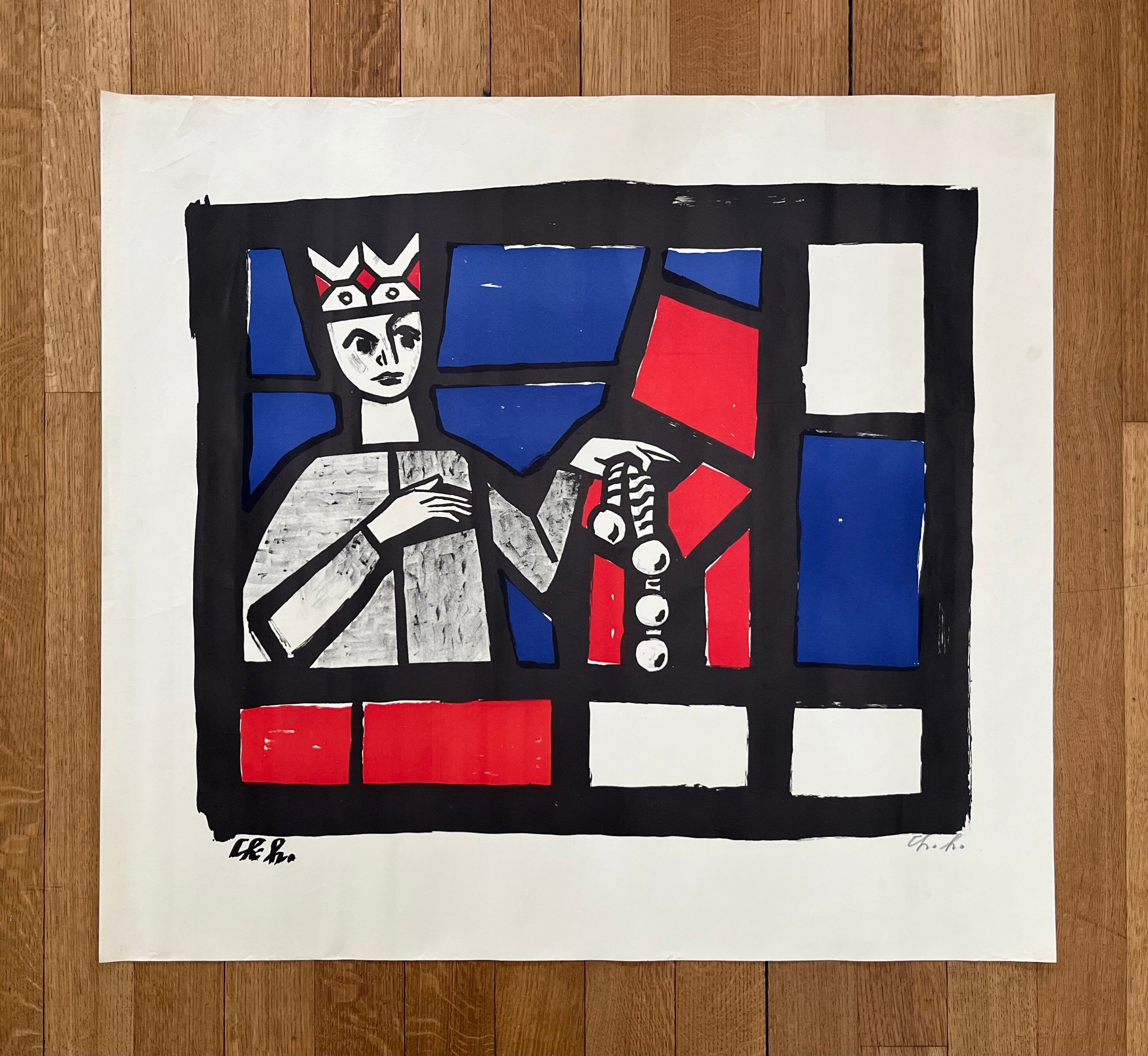 Charles Hindenlang original art print - 32.4"×35.6" (82.2×90.5cm)