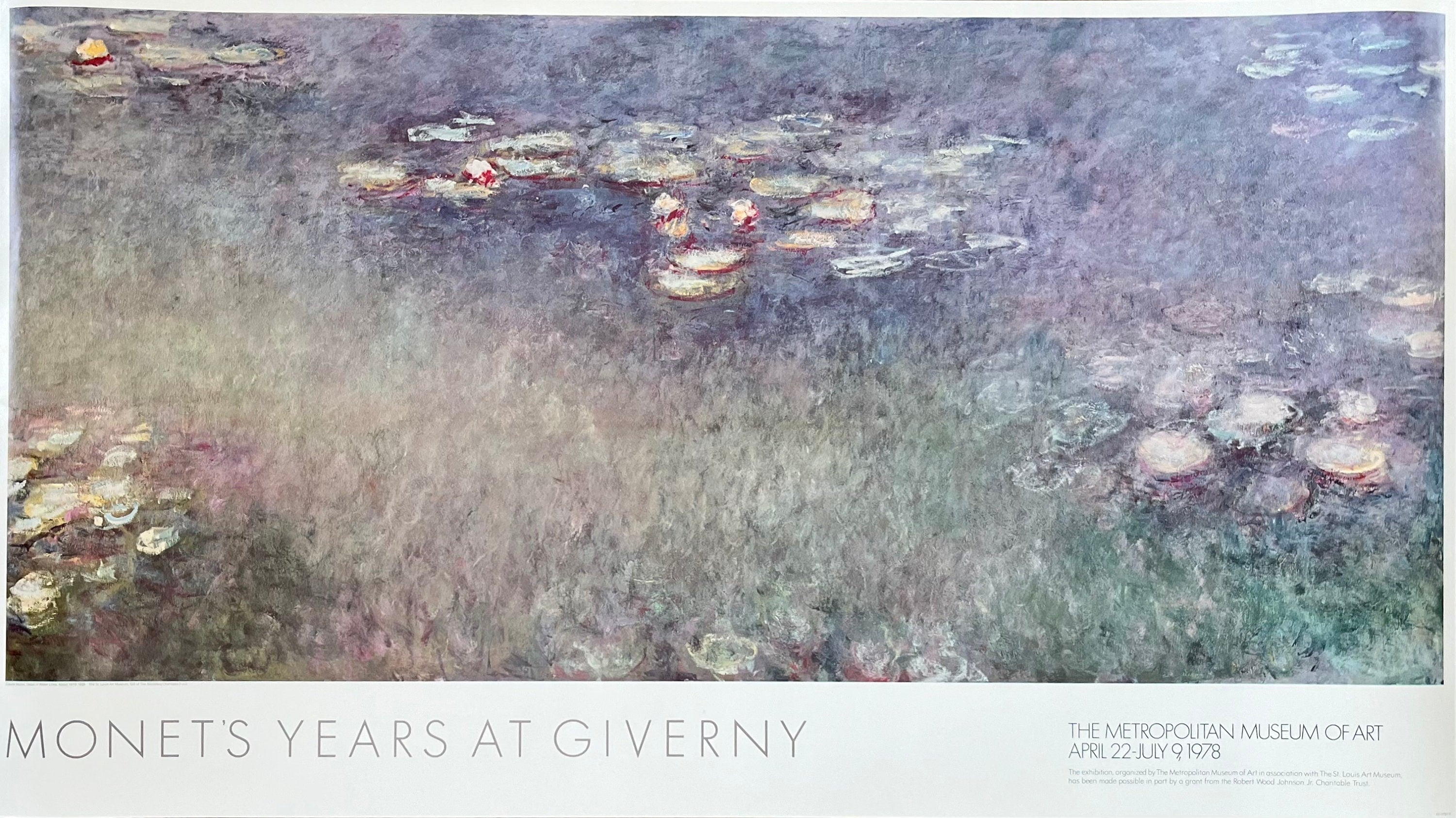 Claude Monet original art poster - 49.0"×27.6" (124.5×70cm)