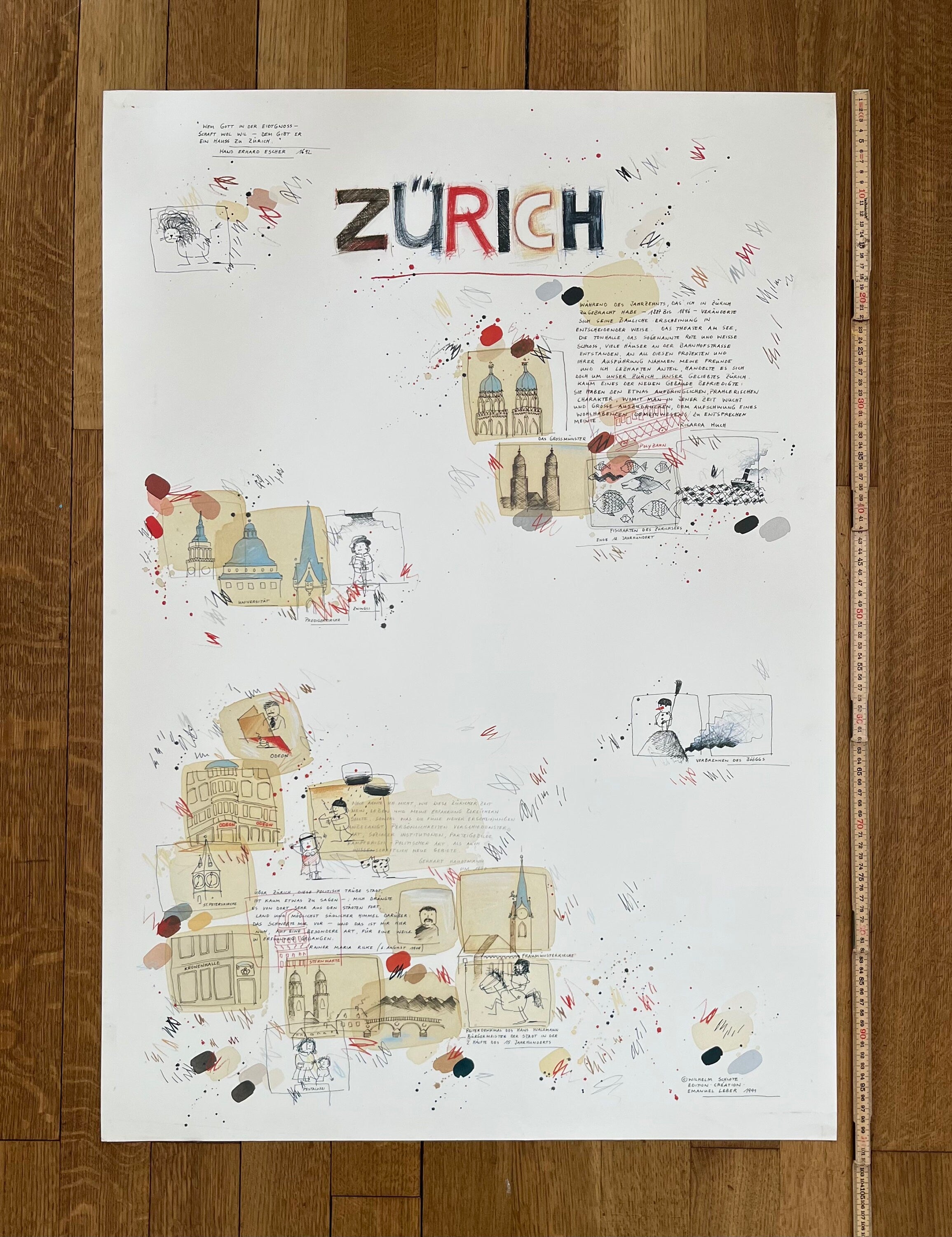 Wilhelm Schlote Original-Kunstdruckplakat – 70×100 cm