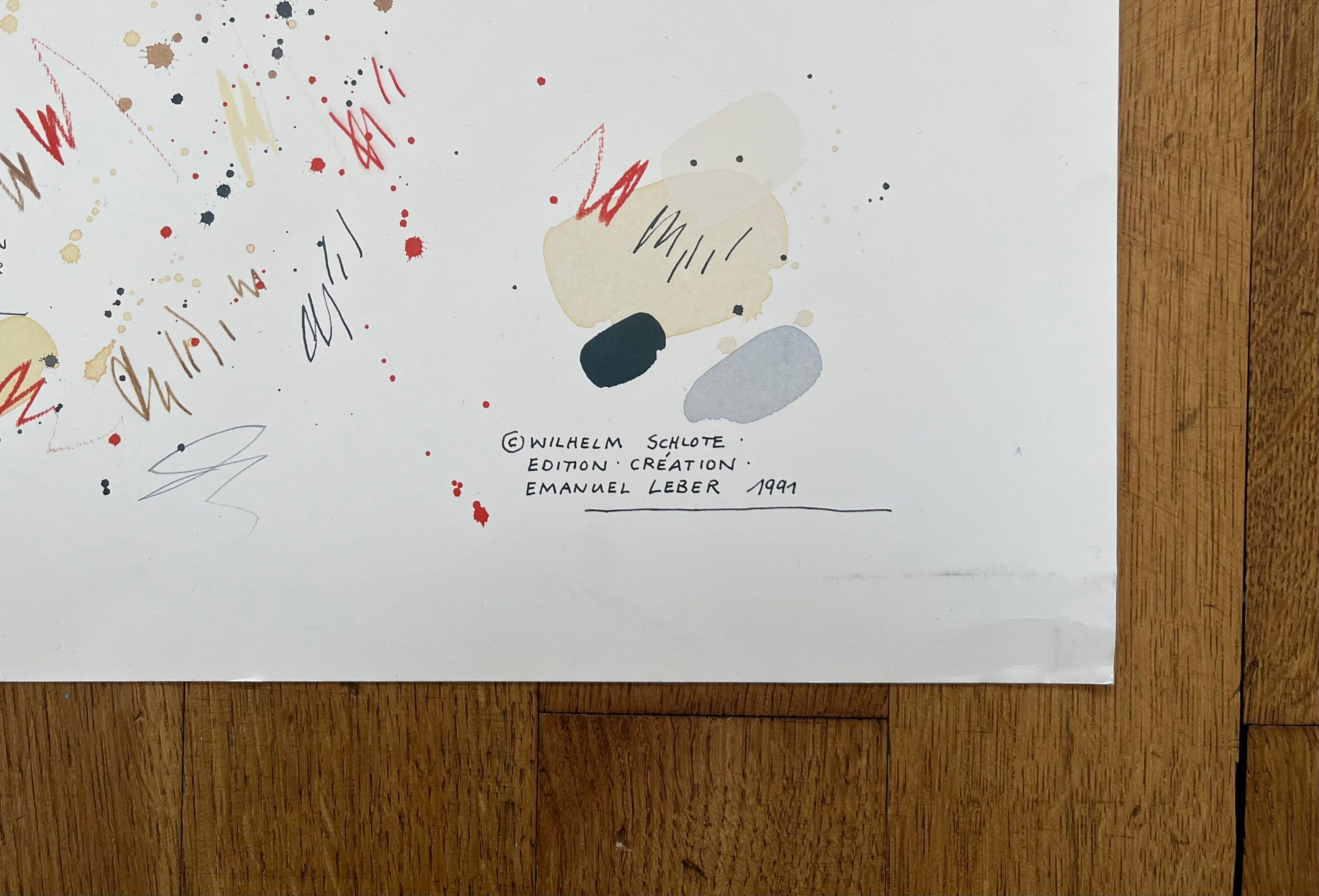Wilhelm Schlote Original-Kunstdruckplakat – 70×100 cm