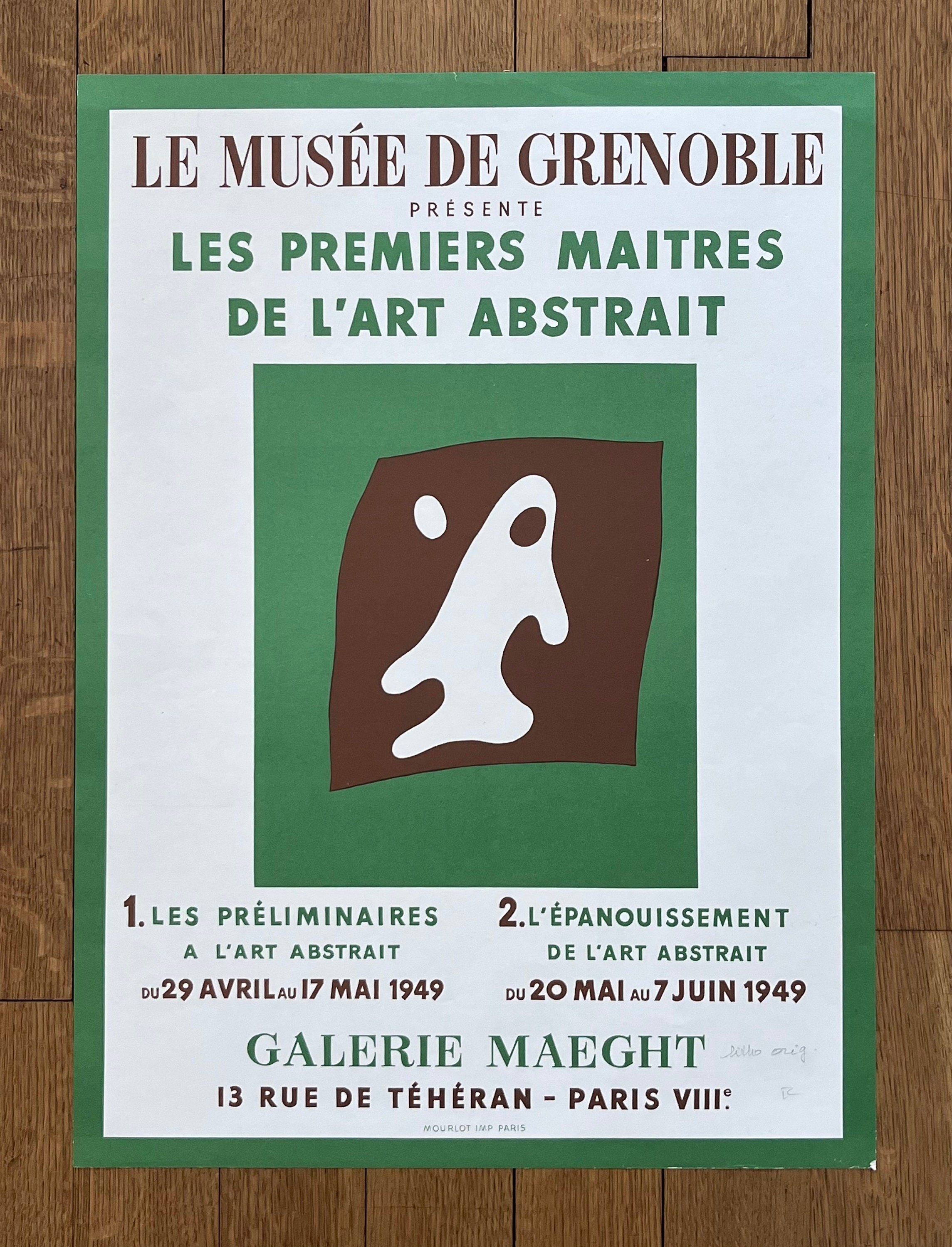 Hans Arp Kunstausstellung Poster – 47 × 64 cm (18.5" × 25.2")