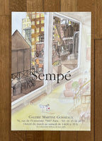 Sempé original exhibition poster - 15.7"×23.6" (40×60cm)