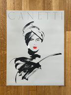 Michel Canetti original art poster - 26.0"×33.9" (66×86cm)