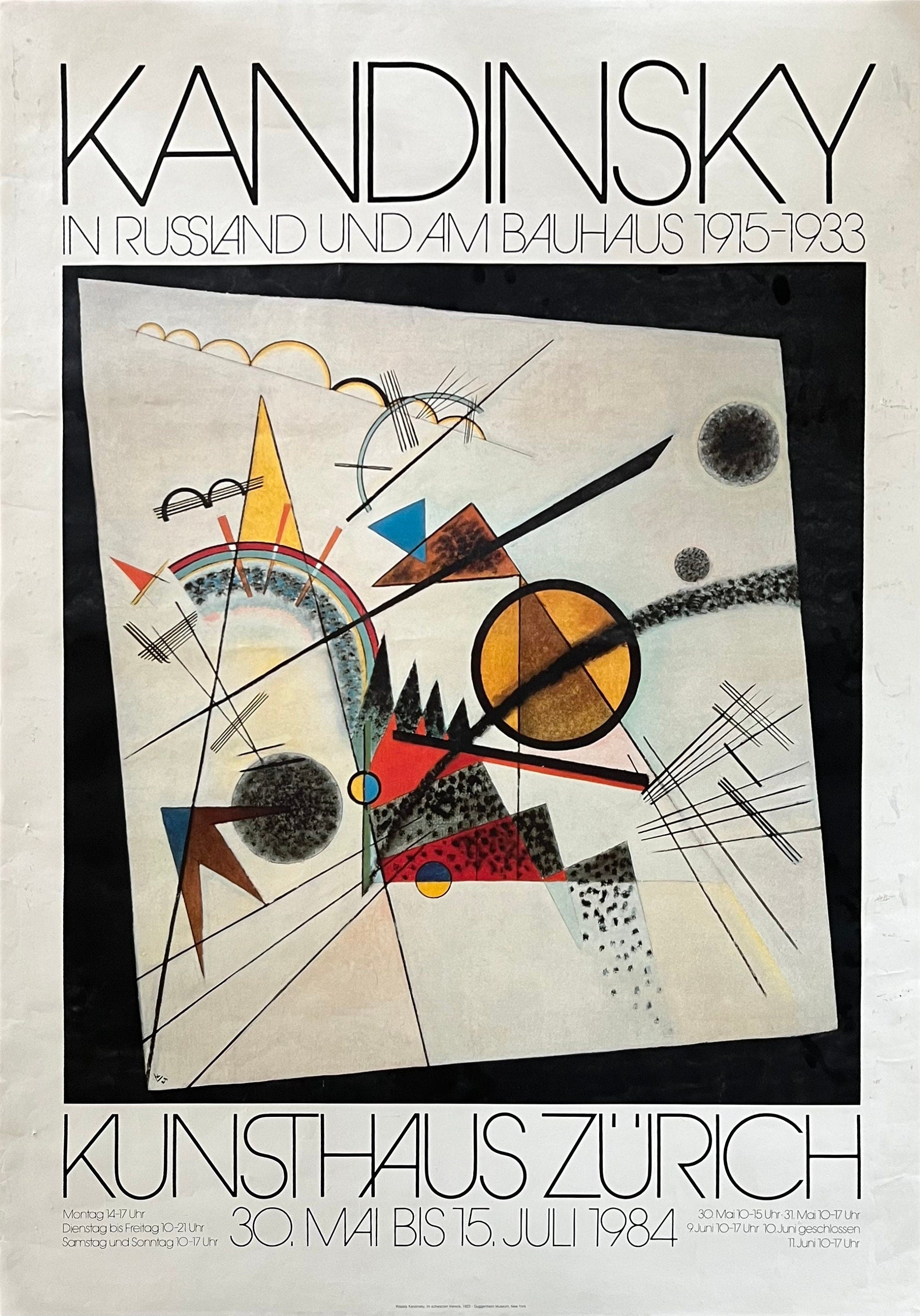 Kandinsky Original Kunstdruck-Ausstellungsplakat - 90,5×128cm