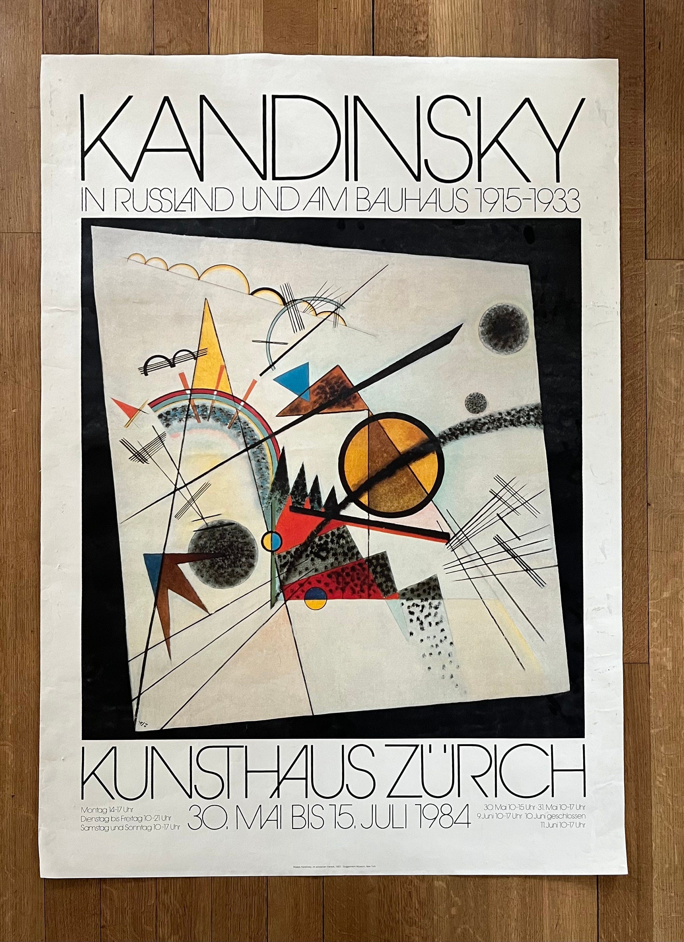 Kandinsky Original Kunstdruck-Ausstellungsplakat - 90,5×128cm