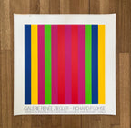Richard Paul Lohse art exhibition poster used - 34.4"×34.4" (87.5×87.5cm)