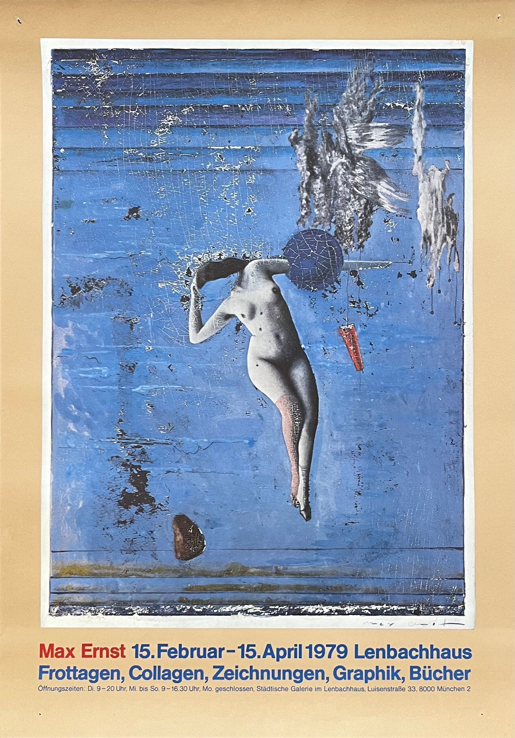 Max Ernst Original-Kunstdruckplakat - 60×84 cm