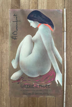 Alain Bonnefoit original art poster - 20.3"×33.5" (51.5×85cm)