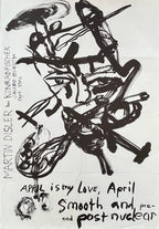 Martin Disler original art poster - 27.1"×38.9" (68.8×98.7cm)