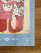 Le Corbusier & Asger Jorn originales Kunstplakat - 70×60cm