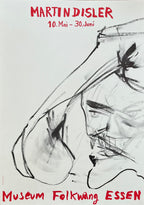 Martin Disler original art poster - 23.4"×33.1" (59.5×84cm)