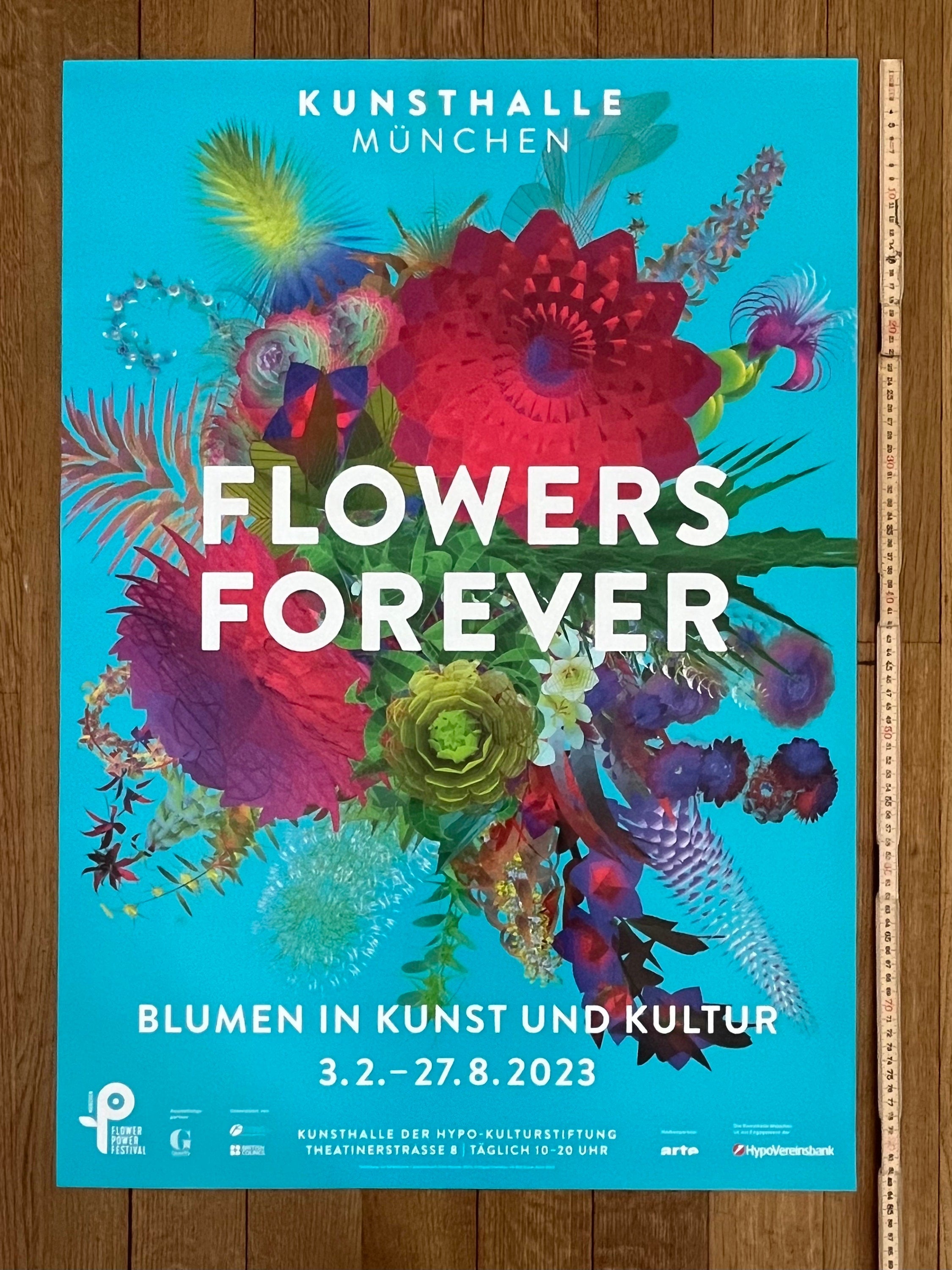 Flower Forever Original Kunstposter - 59.5×84cm