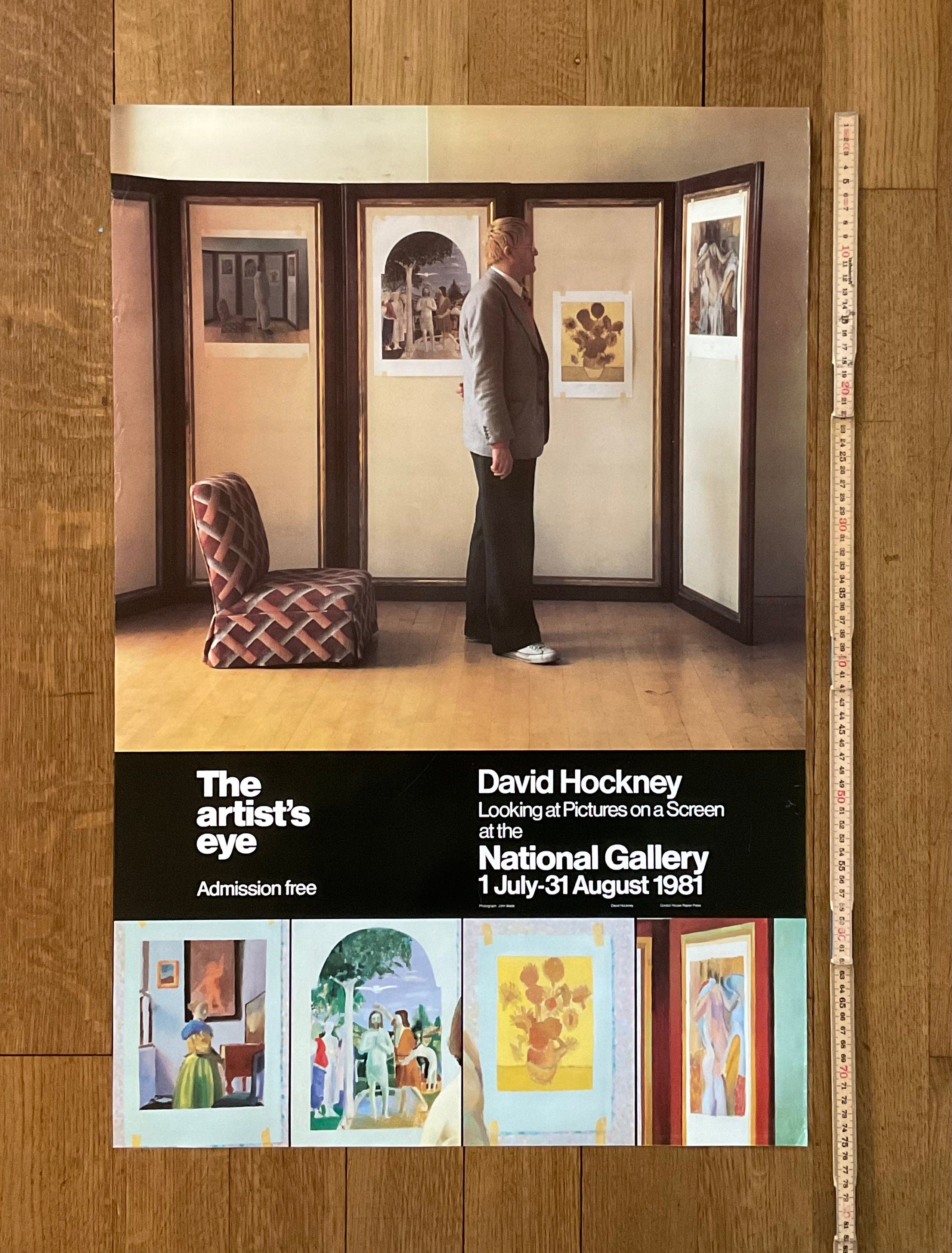 David Hockney original art poster - 20.1"×29.9" (51×76cm)