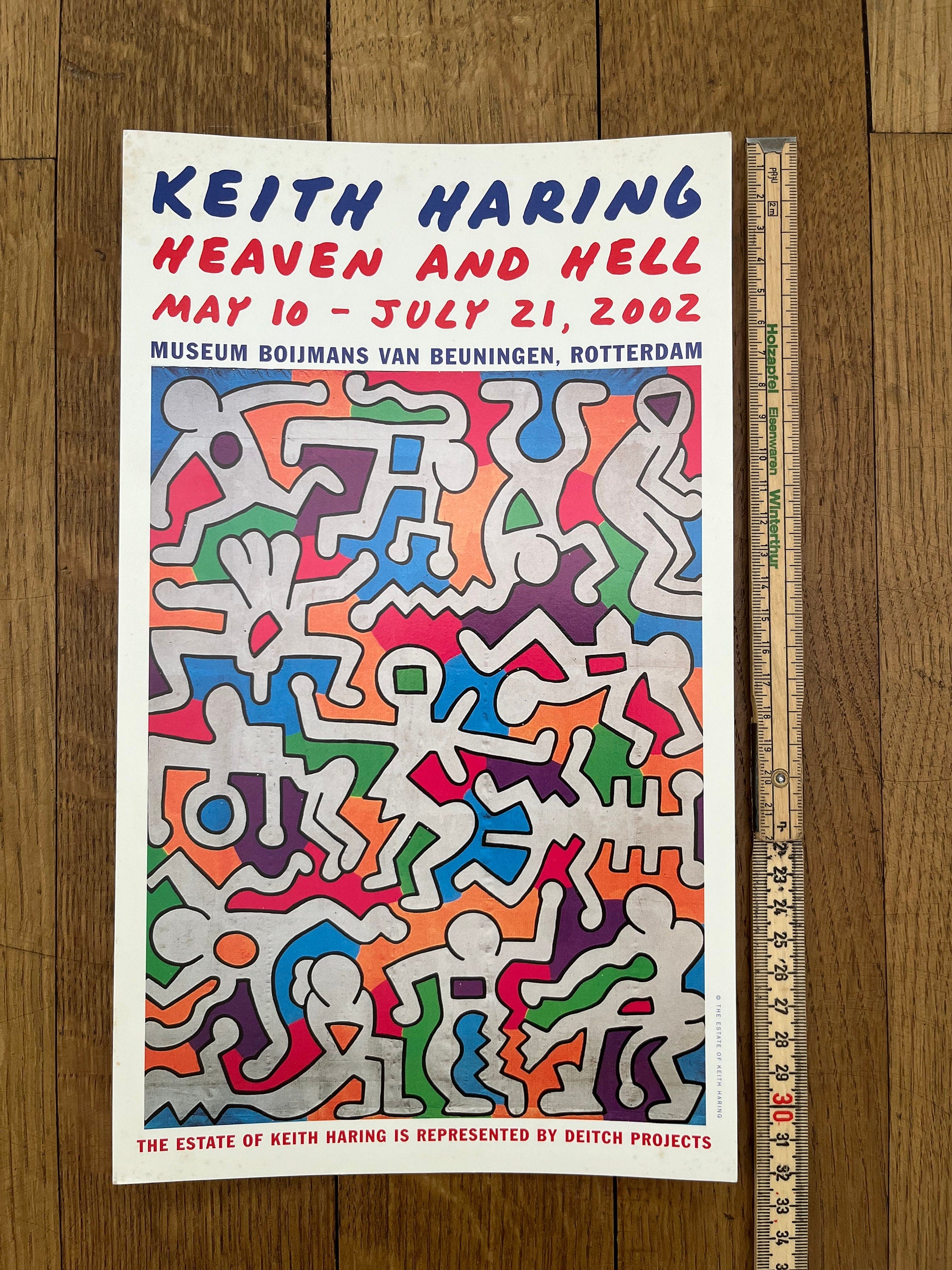 Keith Haring Original-Kunstplakat – 19×32 cm