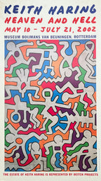 Keith Haring Original-Kunstplakat – 19×32 cm