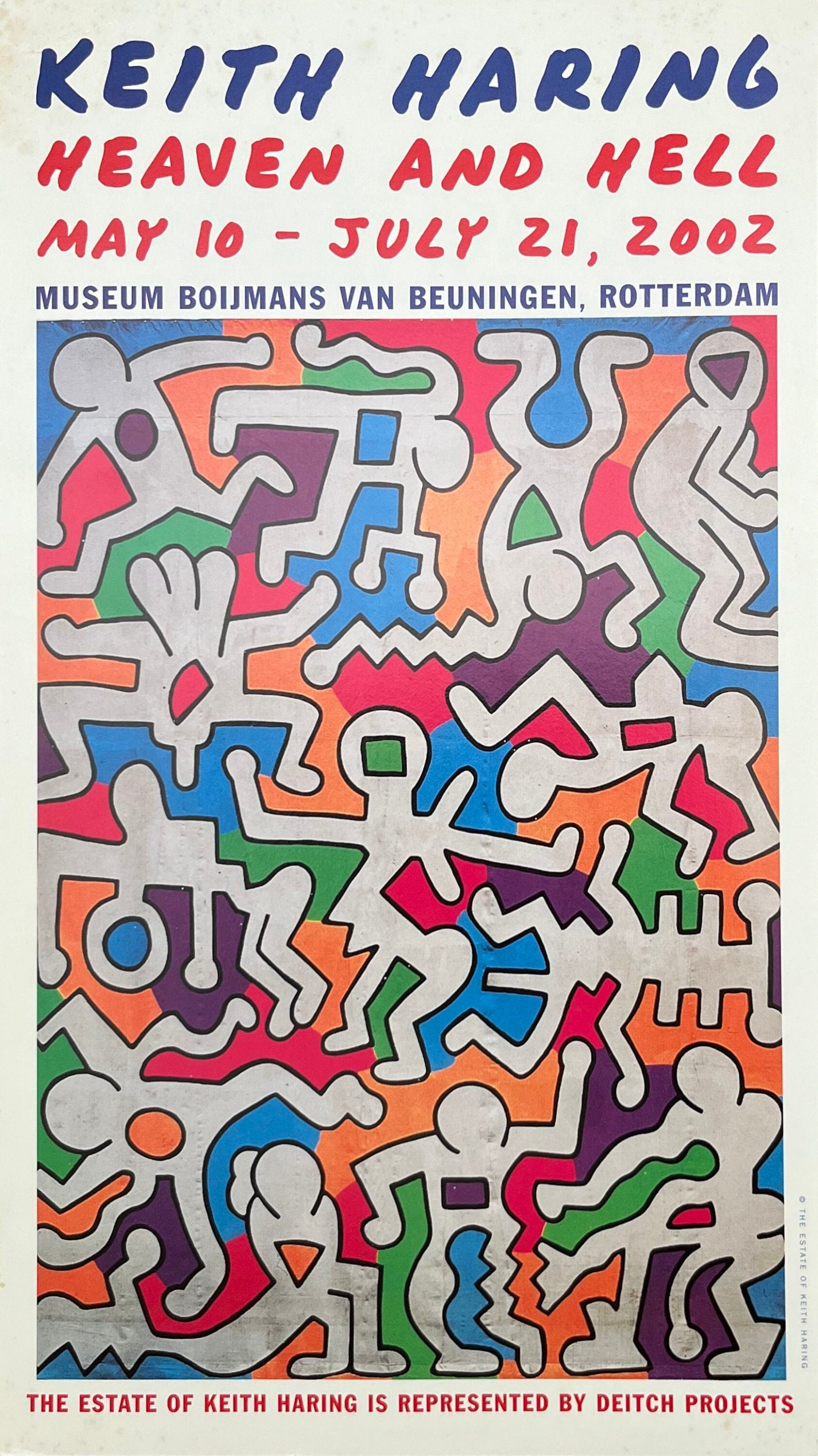 Keith Haring Original-Kunstplakat – 19×32 cm