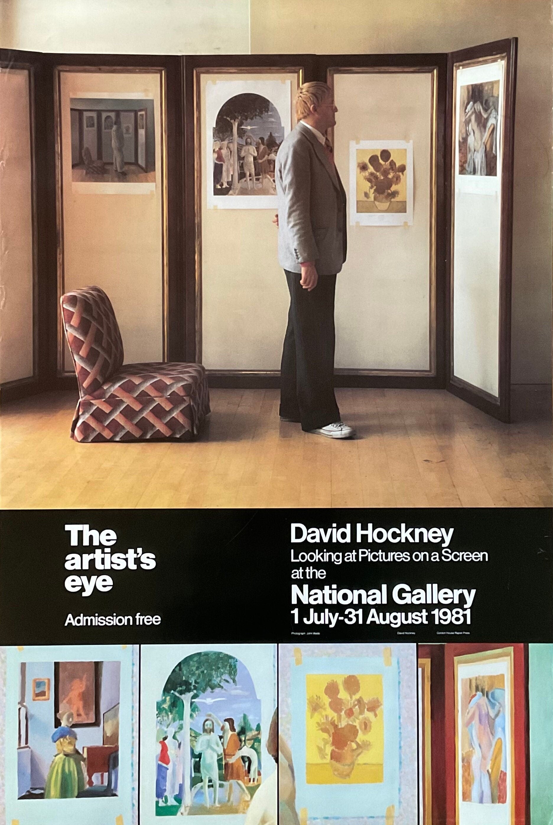 David Hockney original art poster - 20.1"×29.9" (51×76cm)