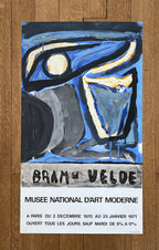 Bram van Velde original art poster - 17.1"×29.5" (43.5×75cm)
