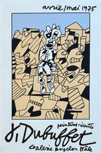 Dubuffet original art poster - 20.5"×30.9" (52×78.5cm)