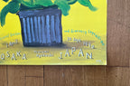 David Hockney original art poster used - 20.1"×28.7" (51×73cm)