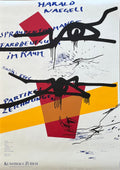Harald Naegeli original exhibition poster - 35.6"×50.4" (90.5×128cm)