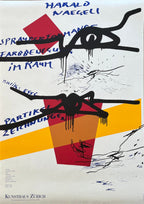Harald Naegeli original exhibition poster - 35.6"×50.4" (90.5×128cm)