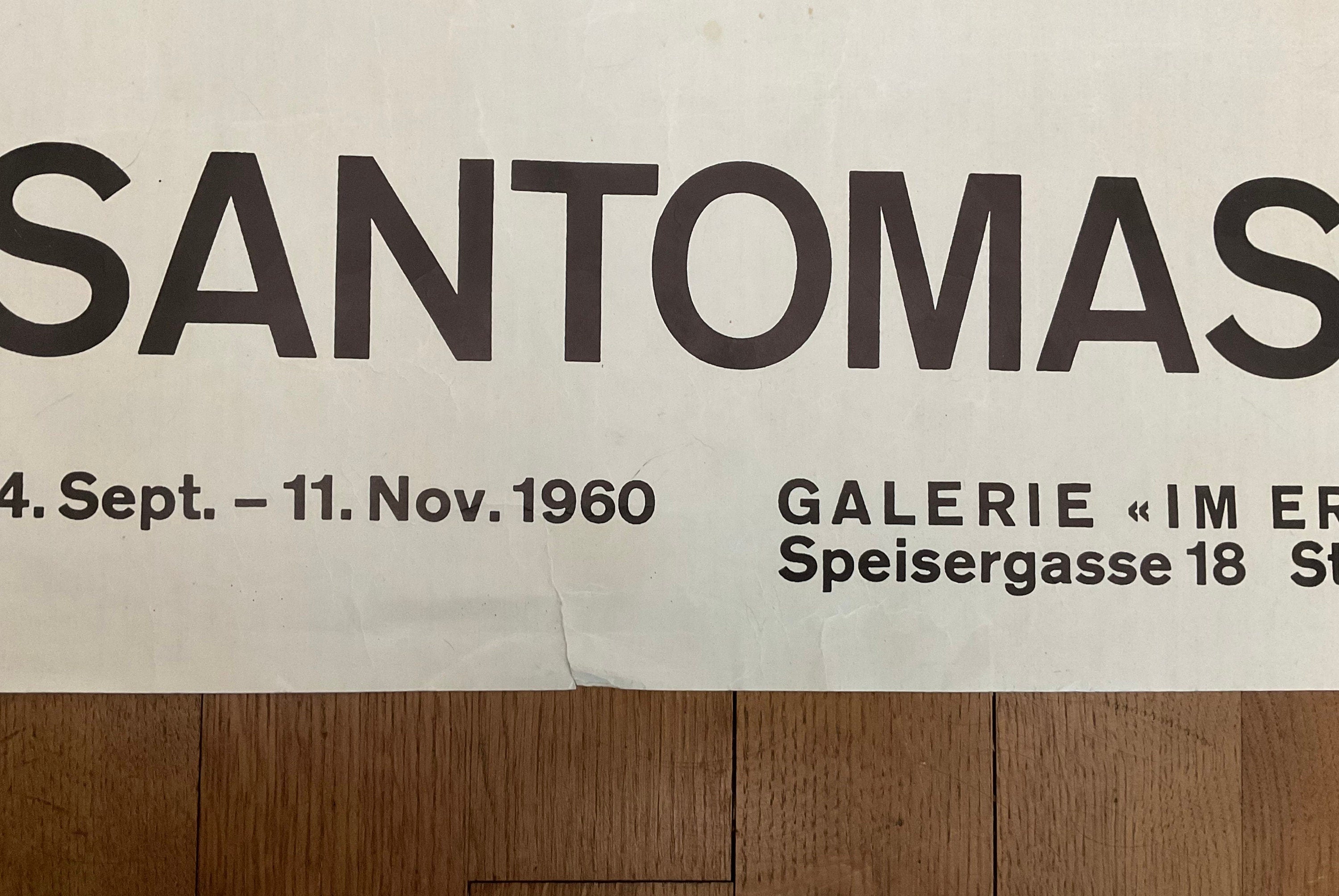 Original-Kunstplakat von Santomaso – 25,0″ × 40,0″ (63,5 × 101,5 cm)