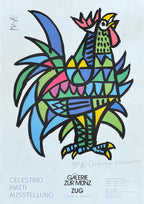 Celestio Piatti signed original poster - 11.8"×16.5" (30×42cm)