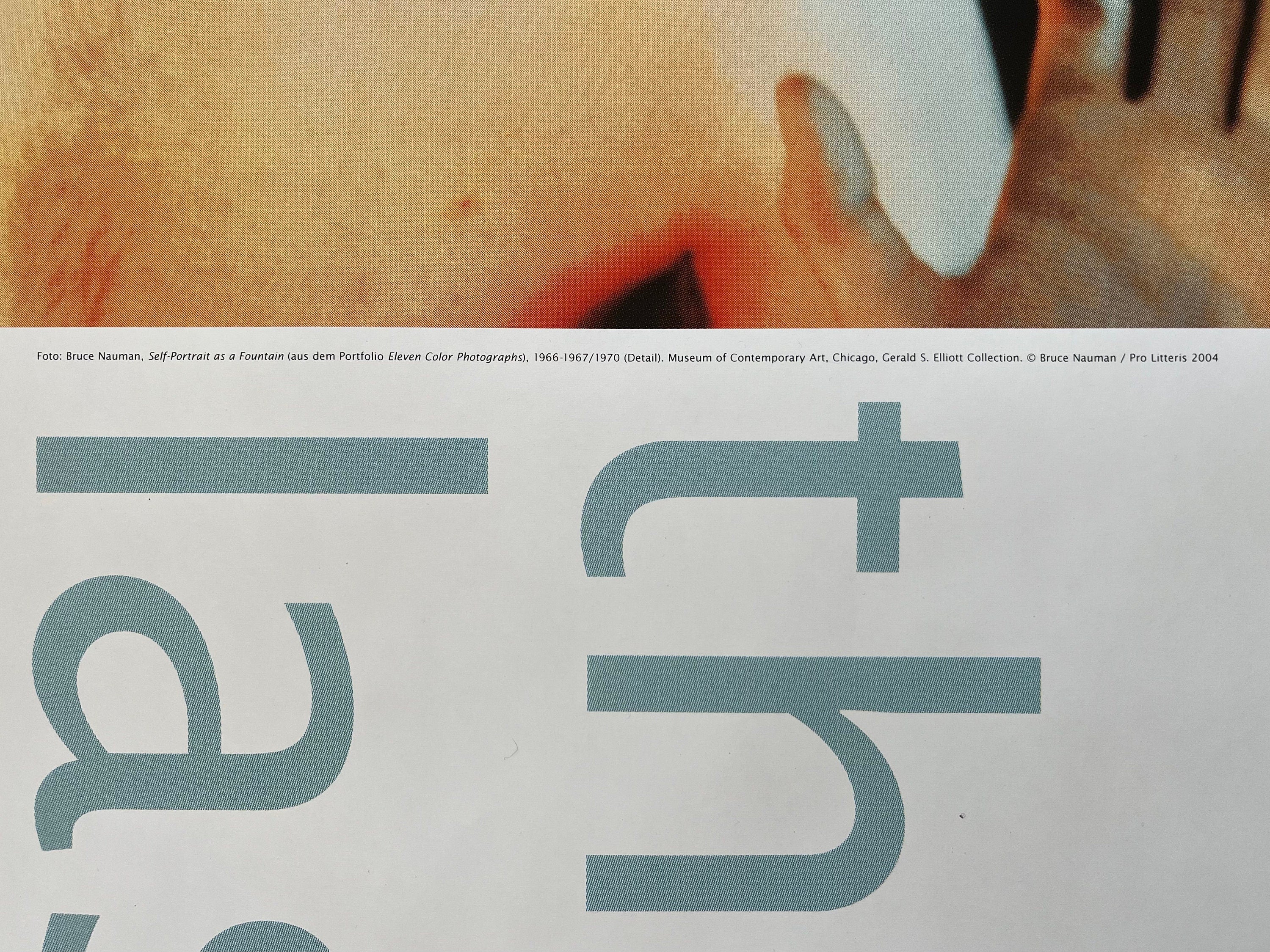 Bruce Nauman original art poster - 35.2"×50.4" (89.5×128cm)