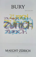 Pol Bury Ausstellungsplakat – 41,7 × 64,8 cm