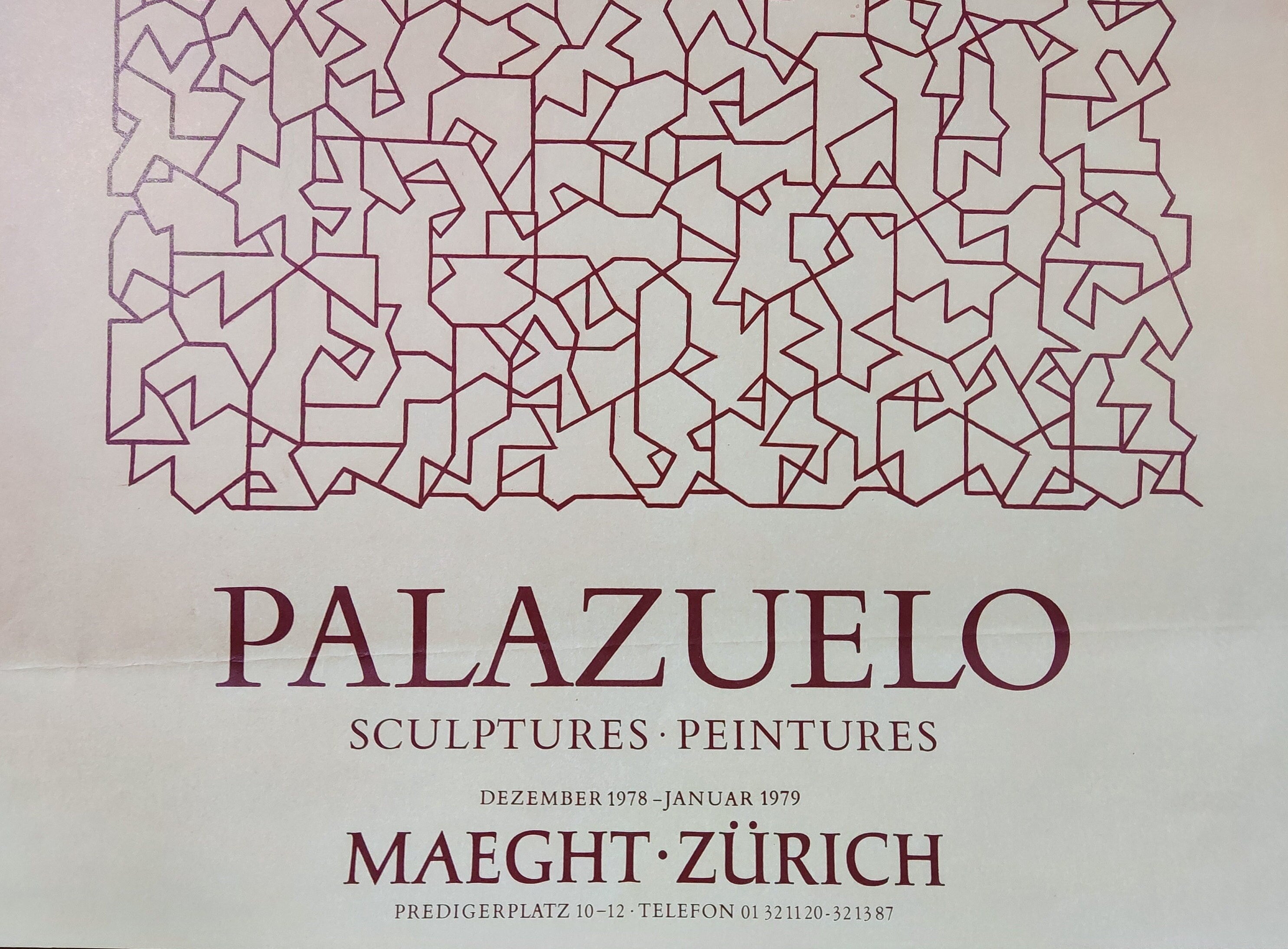 Pablo Palazuelo originales Kunstplakat - 42,4×67 cm