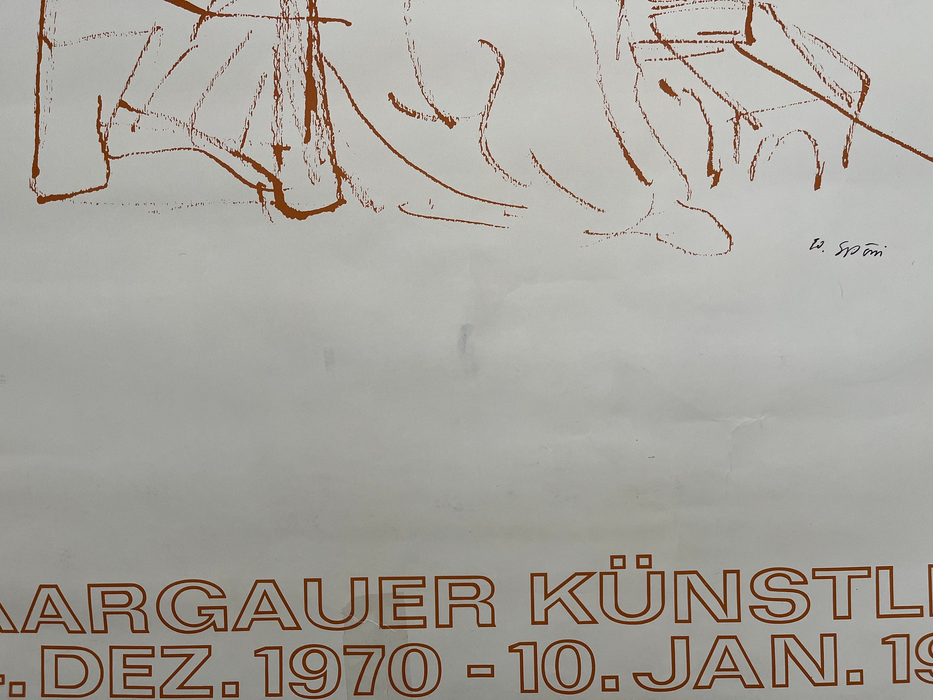 Eduard Spörri  original art poster - 35.6"×50.4" (90.5×128cm)